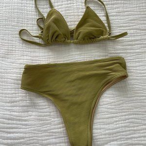 Zulu & Zephyr Bikini Set in Avocado (see description for size)